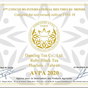3rd “Teas of the World” International Contest AVPA-Paris 2020